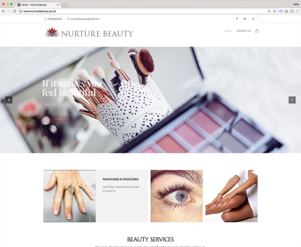 Nurture Beauty Website